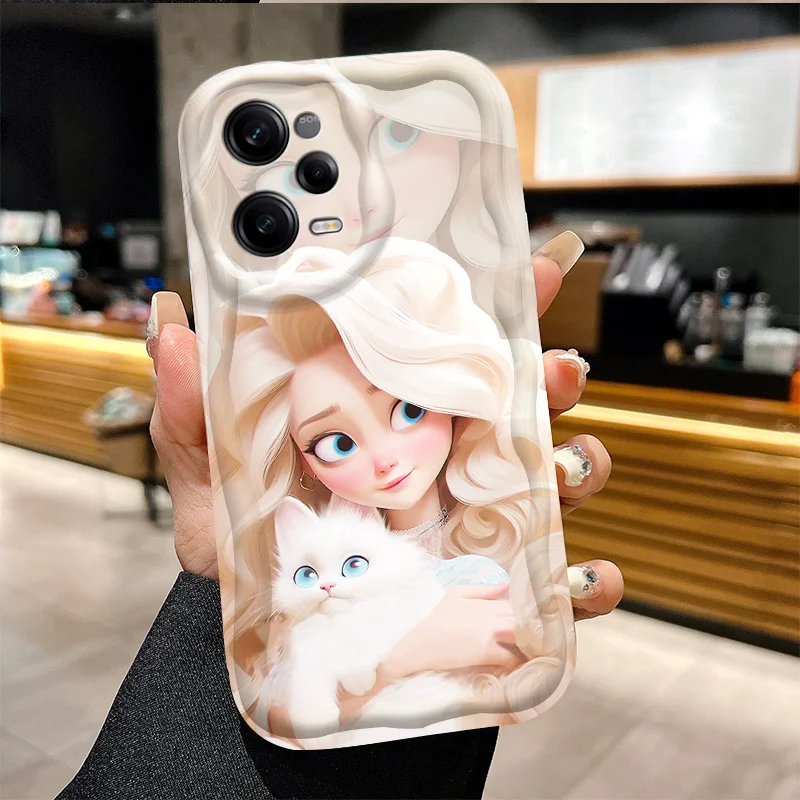 Disney Princess Girl Phone Case For Xiaomi Redmi Note 13 12 11 Pro Plus 4G 5G Turbo 3 12S 11S 10 10S 9 9S 8 13C 12C 10C Cover