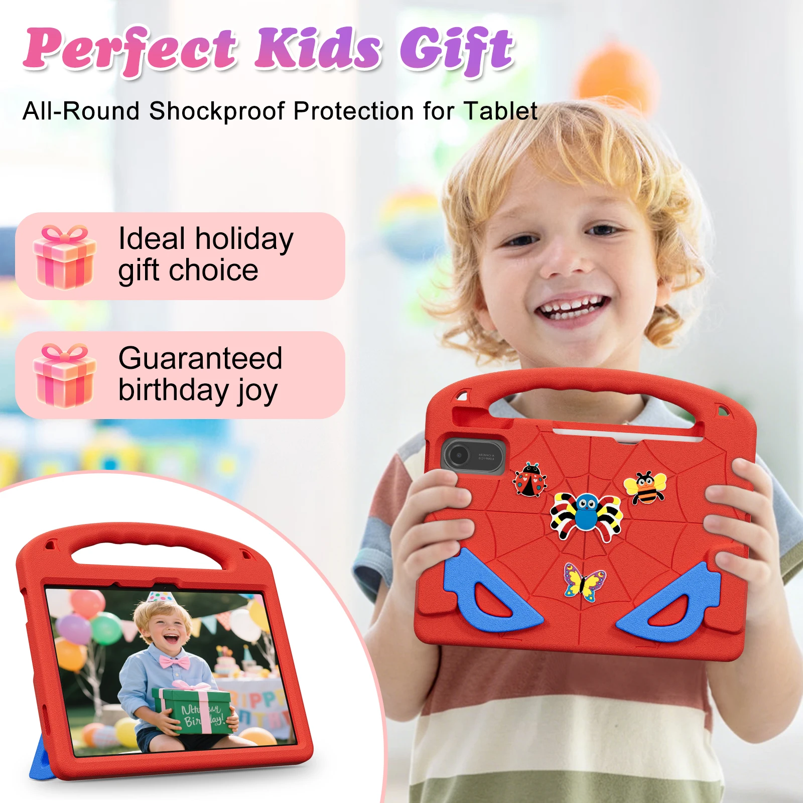 Stand EVA Case Universal For Xiaomi Redmi Pad 2 2025 25040RP0AG 25040RP0AI SE 2023 23073RPBFG 11inch Kids Cute Hand Holder Cover