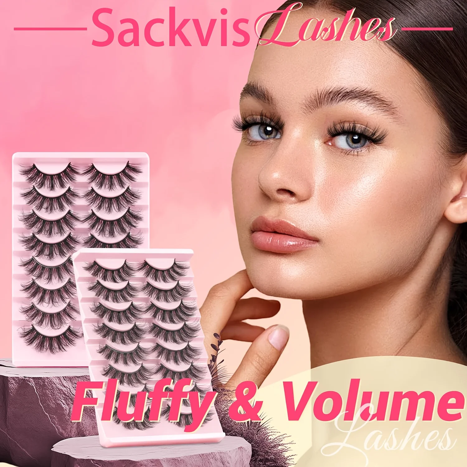 8 paia di ciglia 3D visone Full Strip ciglia di visone artificiale all'ingrosso ciglia finte naturali all'ingrosso trucco W3 W4 W6 W8 G72 Y51