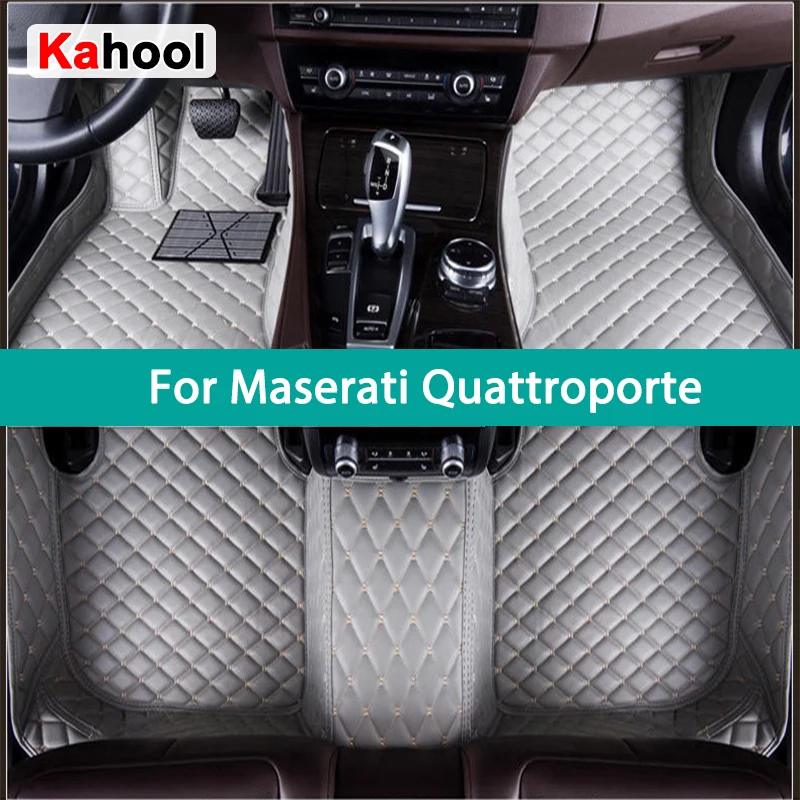 

KAHOOL пользовательские автомобильные коврики для Maserati Quattroporte 2013-2023 авто ковры аксессуары для ног Coche