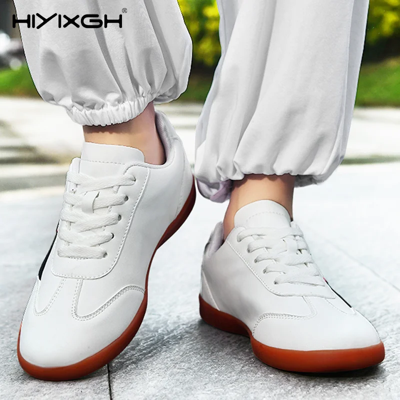 Spring Autumn Tai Chi Shoes Unisex Martial Arts Training Sports Shoes Breathable Anti-slip Shock Absorption Low Top Rubber Sole