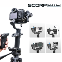 FeiyuTech SCORP Mini 3 Pro – 3-in-1 Gimbal with Detachable Handle & AI 4.0 Tracking for Mirrorless, Action Cameras & Phones