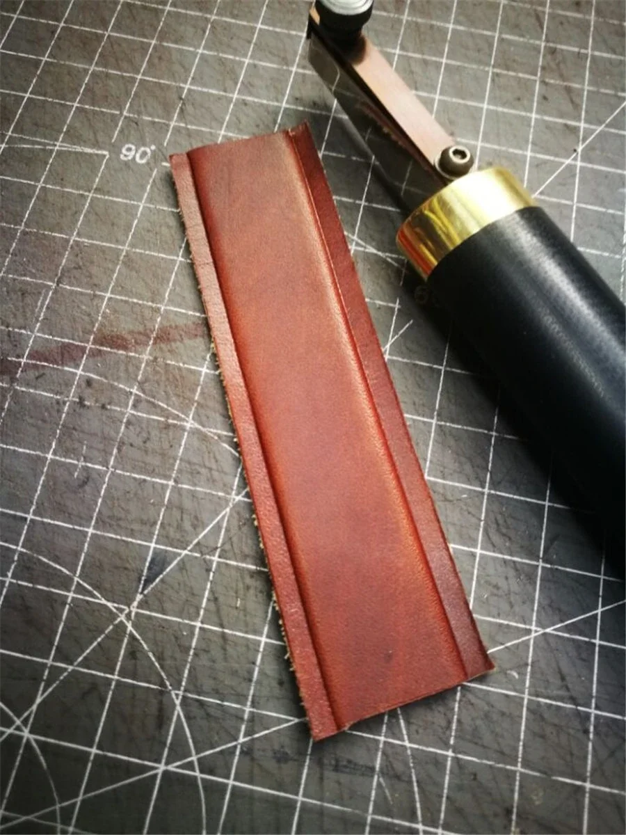 Limited Offer Adjustable Pressure Groove Handmade Leather Goods Edge Press Drum, Edge Shaper