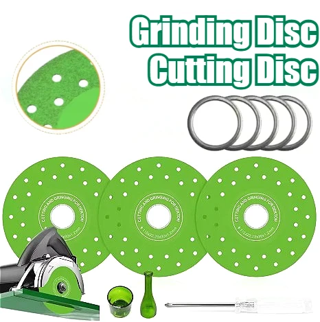 Grinding Disc Cutting Disc 1/3/5/10pcs Steel Tile Ceramic Cutting Disc Diamond Glass Green Grinding Disc High Manganese