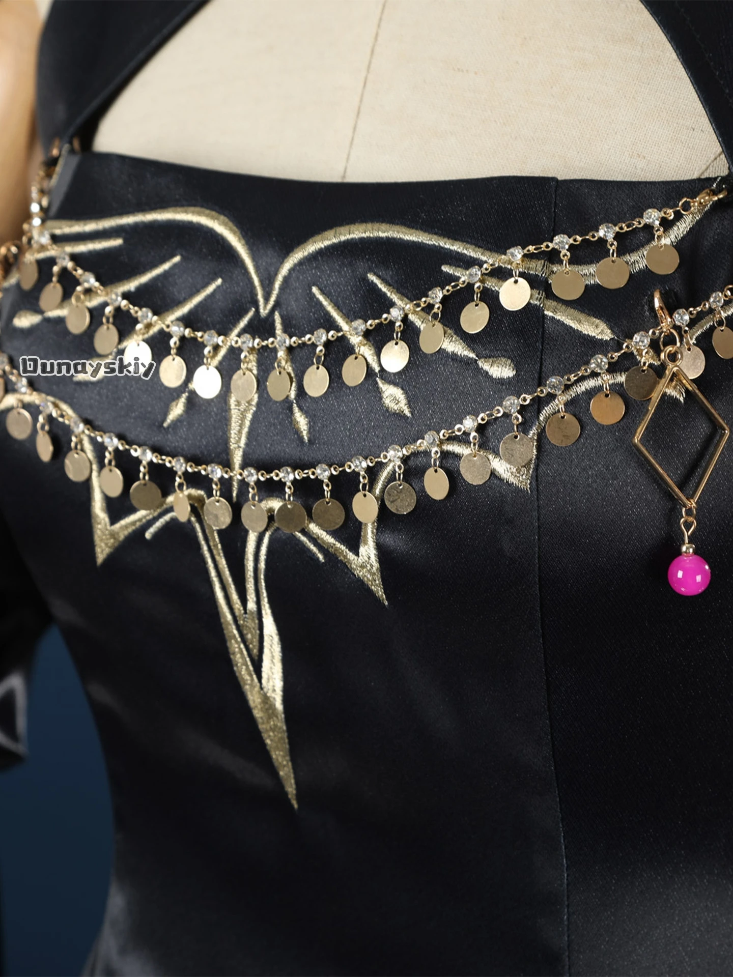 Game Path to Nowhere Hella Cosplay Costume{Dunayskiy}NECRESTA Hella Gothic Long Dress Romantic Lolita Halloween Disguise Woman #6