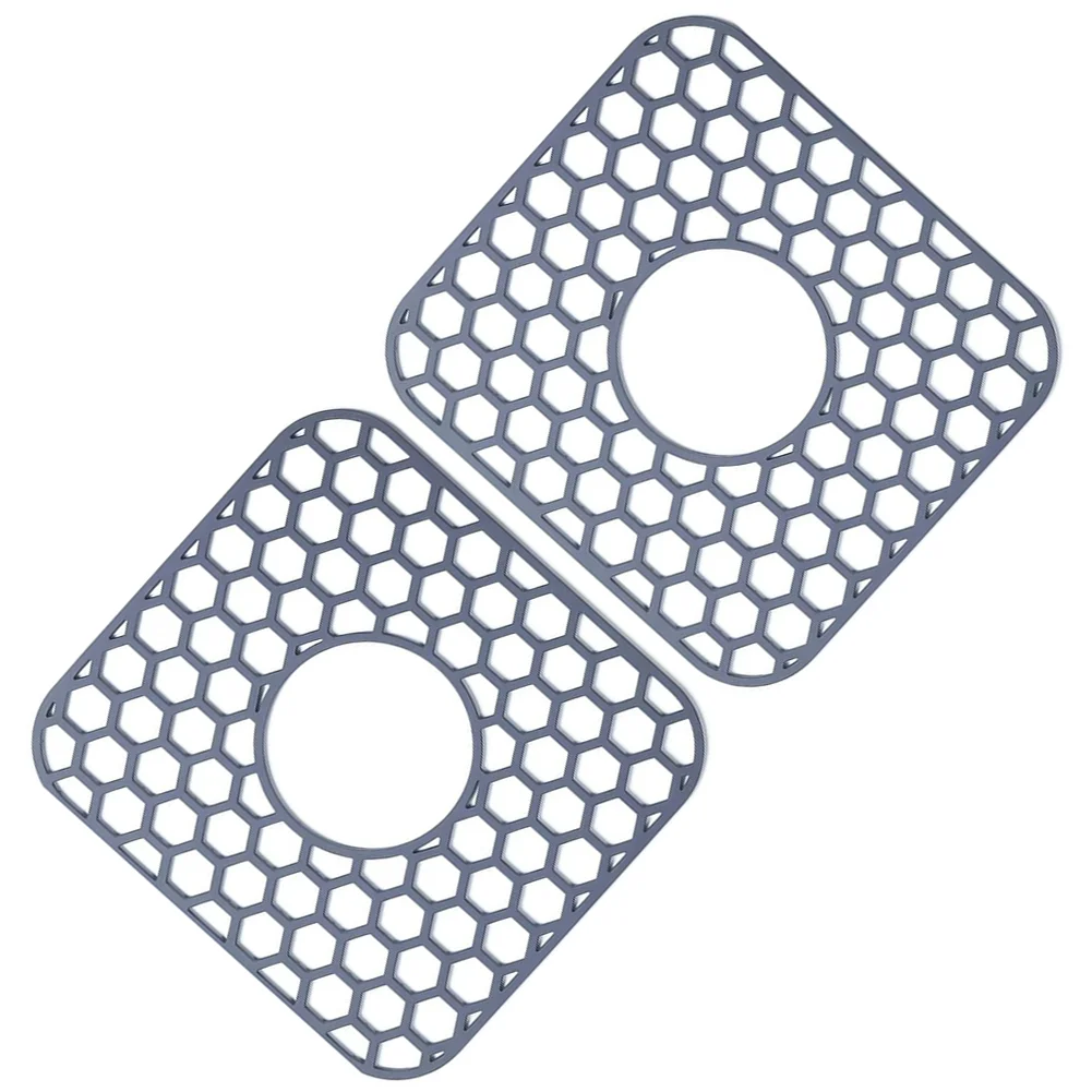 

Silicone Sink Protector 2 Pack 12.35 x 11.5 x 0.35 in Heat Resistant 450F Non Slip Drainage Friendly Flexible Material