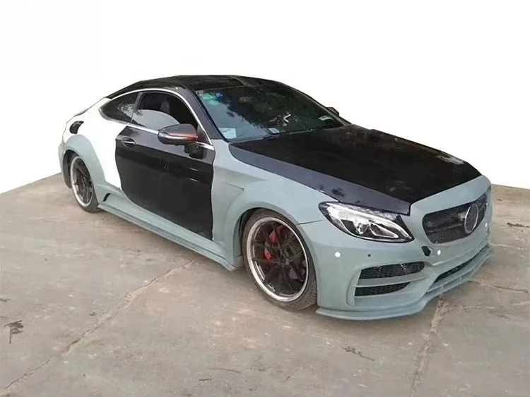 New CDYKIT ML350 W164 PD Style Wide Body Kit Bumper with Clips for ML350 Coupe 2008-2010 1 Year Warranty