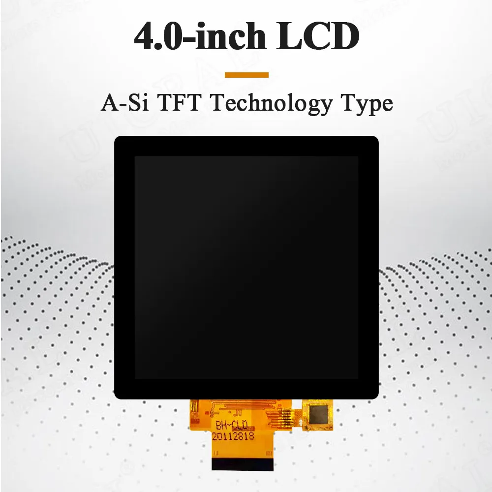 Modul Layar Tampilan LCD TFT 4.0 Inci 480*480 3SPI RGB 18Bit 40Pin 3.3V GT911 HDMI Drive Board ST7701S dengan Touch Square