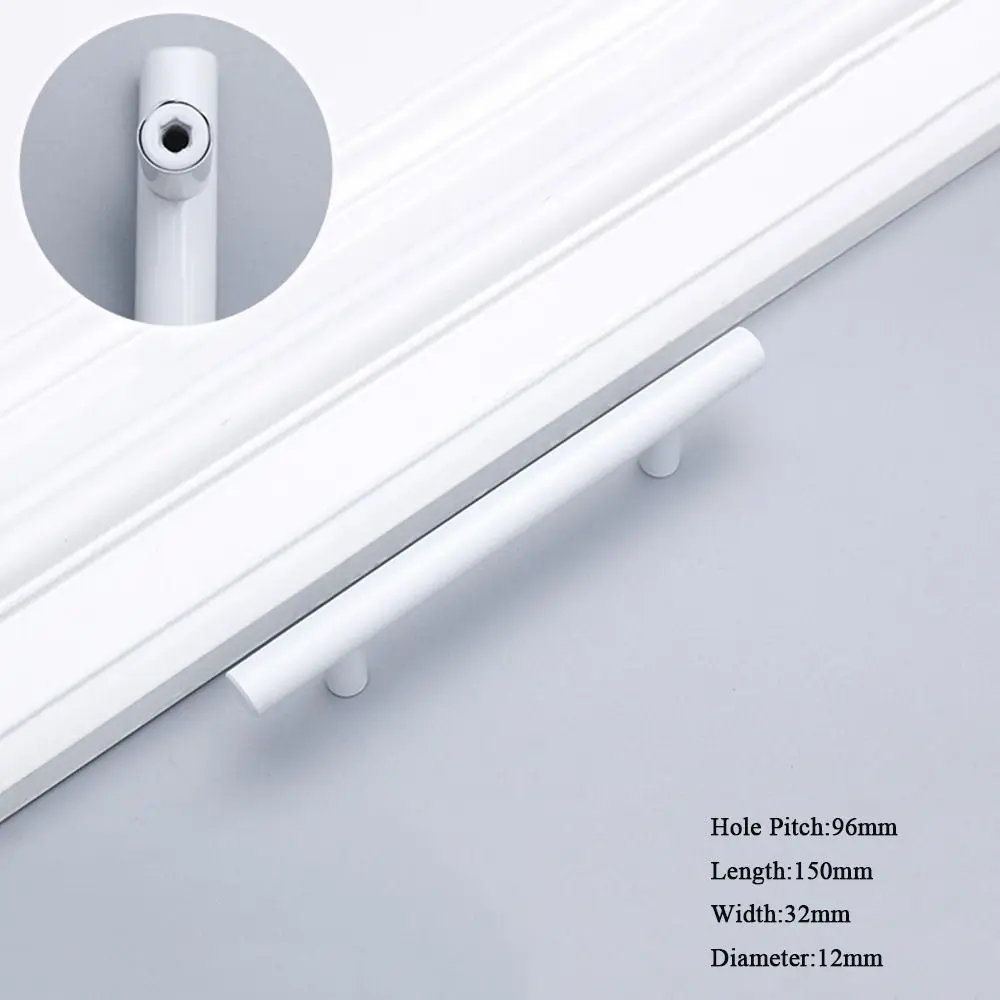 

Golden Aluminum Alloy Simple White Single Hole Luxury Drawer Handle Door Knobs Furniture Hardware Cabinet Handle