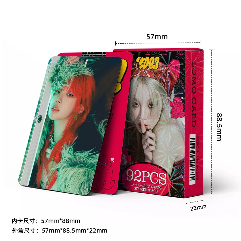 92szt Kpop GIDLE Lomo Cards Song Yuqi Solo Photocards Nowy album G-idle Photocards Photo Print Cards