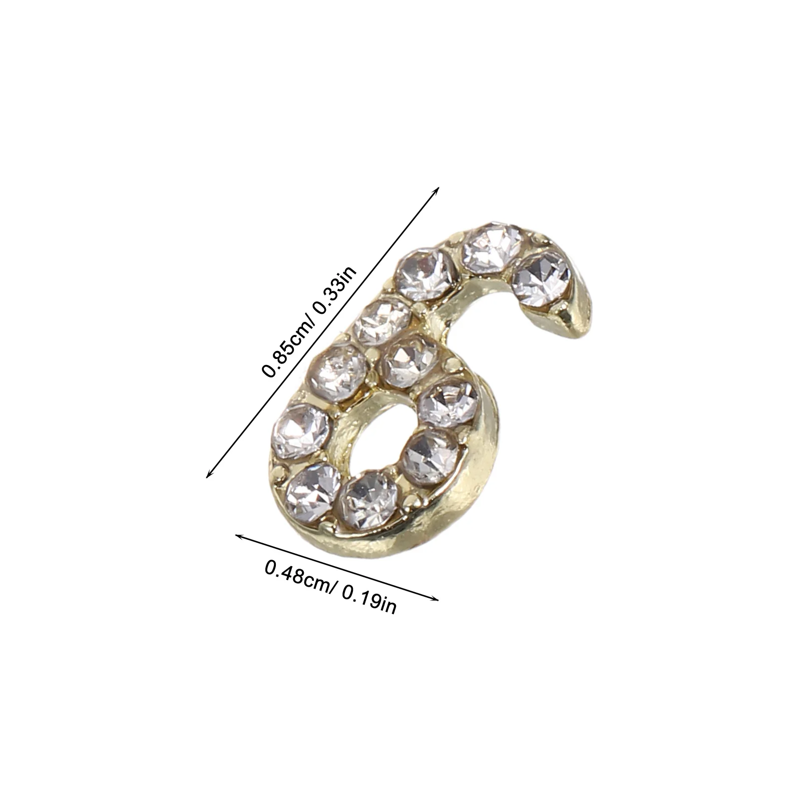 100 pezzi di ciondoli per unghie di lusso numeri di strass abbaglianti gemme flatback per numeri di strass per nail art con finitura di grado professionale