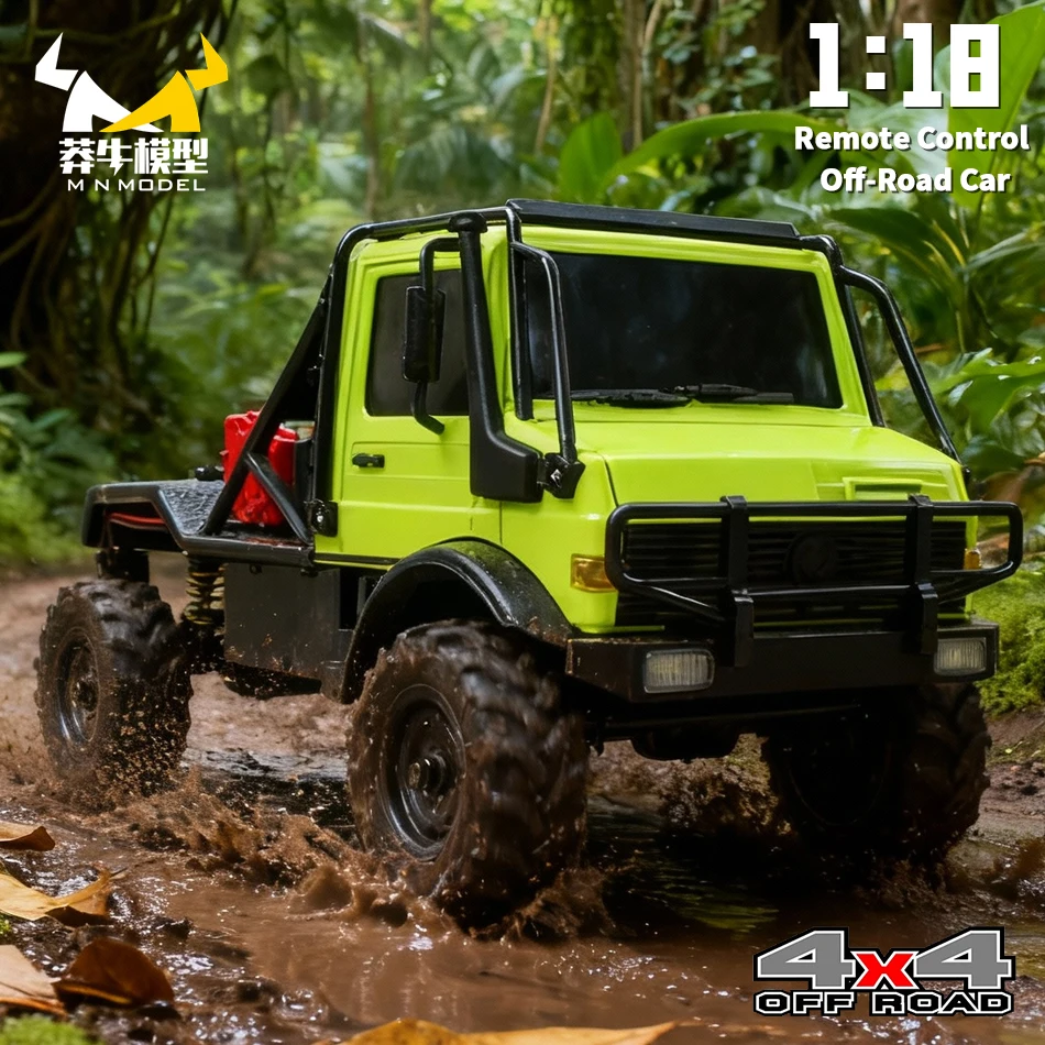 

MN MODEL 1/18 4WD Alloy RC U4000 Professional Off-road Car All Terrain Vehicle Rock Crawler Climbing Truck Model Toy for Adult