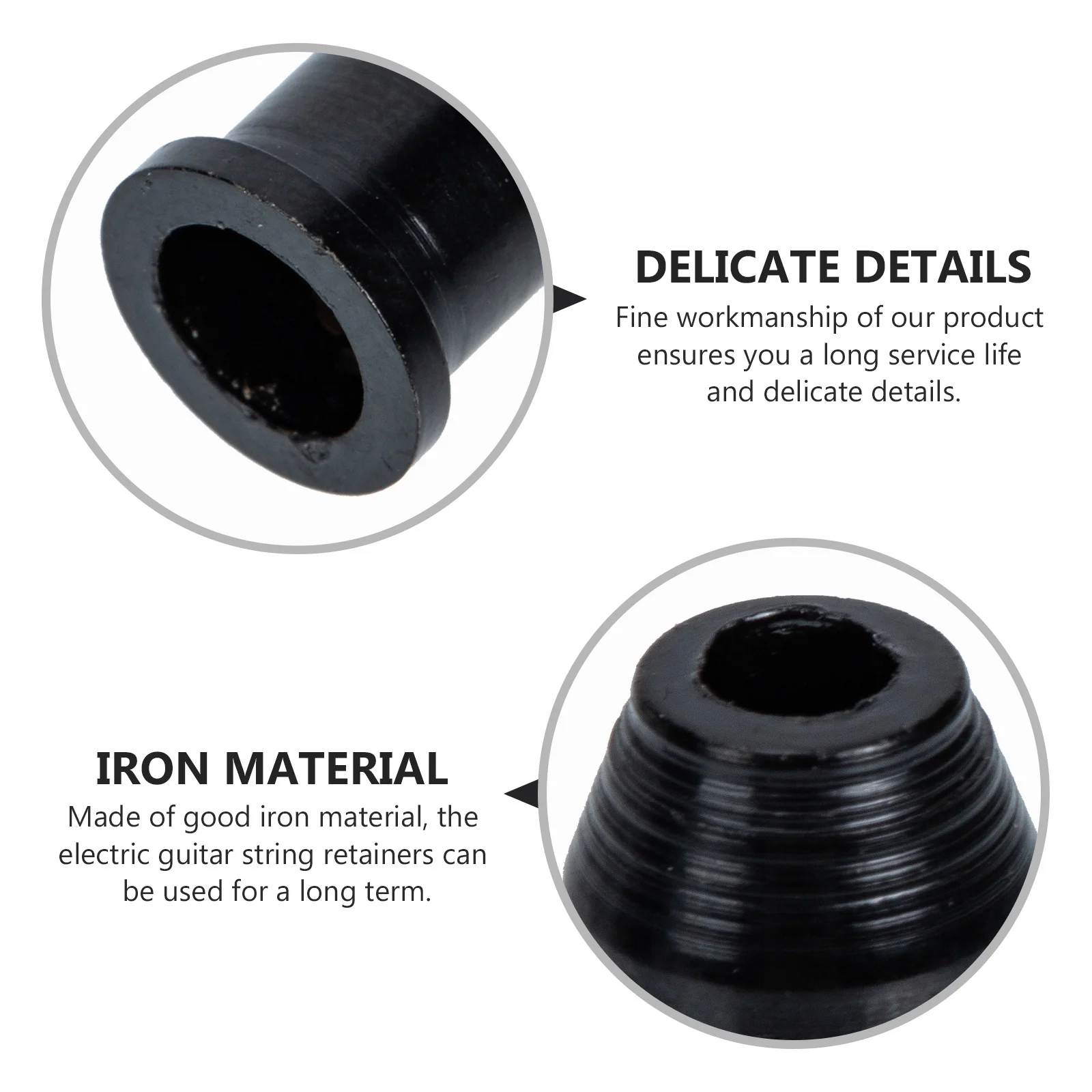 

18Pcs Guitar String Buckles Durable Iron Material Protect Strings Extend Service Life Guitar Mounting String Fixator