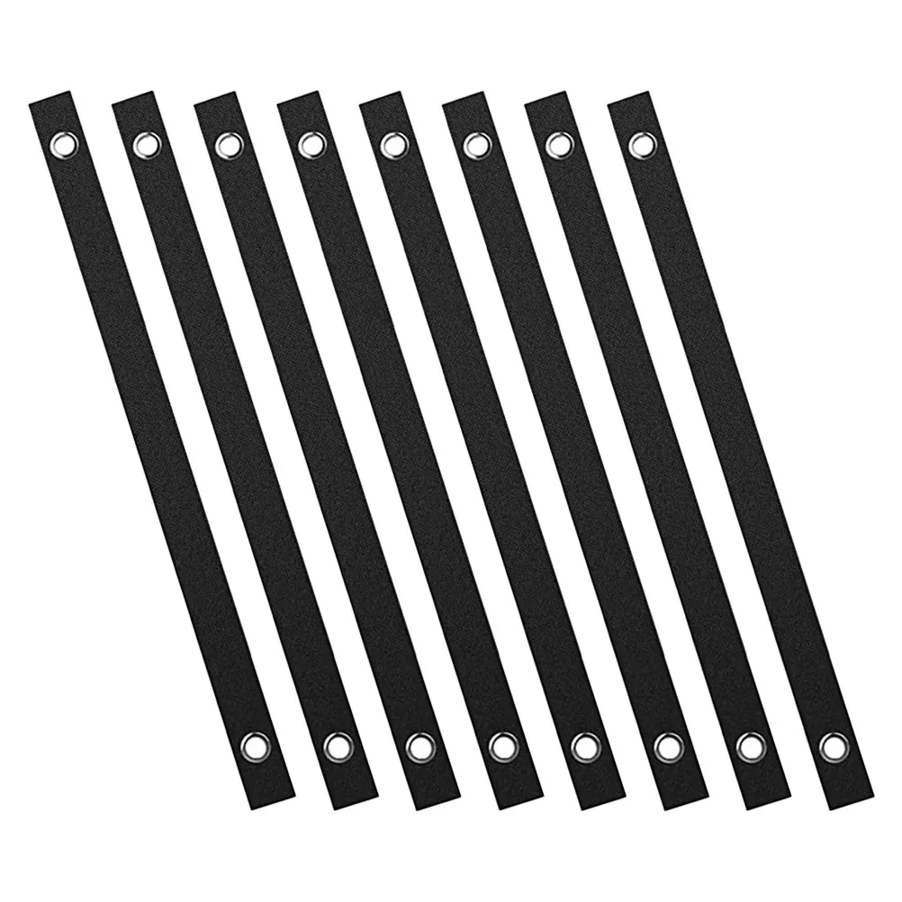 

8pcs Tree Fixing Belt Plant Ties Staking Bracket Black Nylon Straps Braces Durable Non Slip Support Outdoor Garden Young Trees