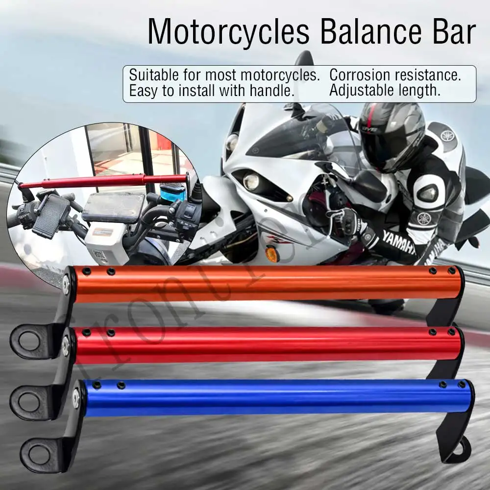 Multifunctional Universal Motorcycle Handlebar 22mm mirror Strengthen Handlebar Aluminum Alloy  For phone work Light holder