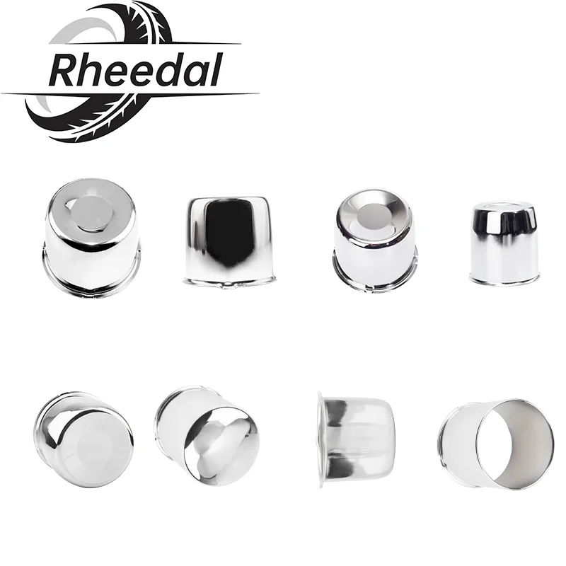 

Rheedal 4PCS 83mm/3.27" 84mm/3.31" 107mm/4.21" 108mm/4.25" Hub Push-Thru Center Caps Trailer Center Caps for Rims Truck Auto