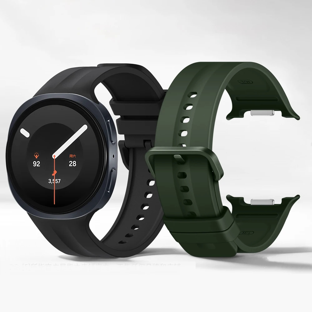 Original-Armband für Samsung Galaxy Watch 8 9 40mm 44mm Smartwatch Sport Silikon Correa Armband Galaxy Watch 8 Classic 46mm Armband