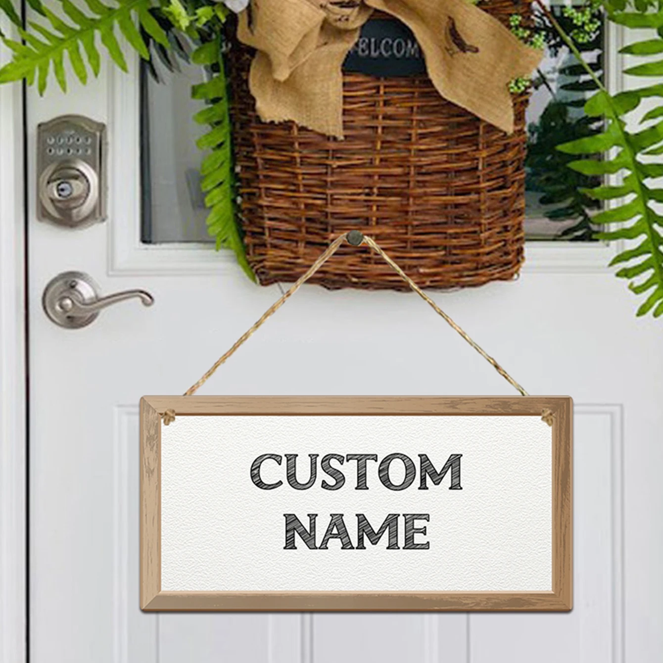 1PC Gorgeous board Custom Name Wall Hanging Sign Hanging Plaque Personalized Listing Plate Signs For Living Room Decor