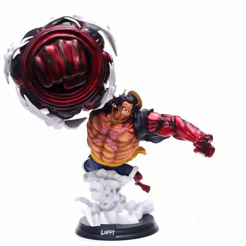 Estatueta do Rei Pirata e a quarta marcha do país Luffy Grande Macaco Rei arma punho grande Rufy estatueta GK modelo ornamento