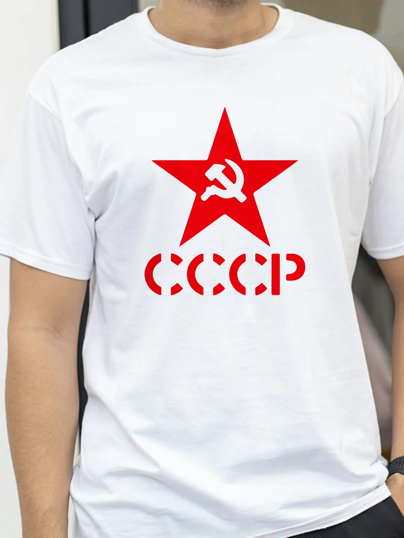 

Summer New Russia CCCP T-Shirts USSR Soviet Union 3D Print Men's Women Short Sleeve T Shirt Harajuku Y2k Tops Tees Clothing