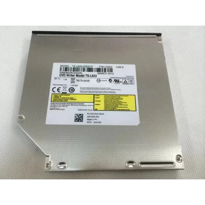 for TSST TS-L633 12.7mm SATA Slim Internal DL DVD RW RAM Burner Laptop All In One Optical Drive