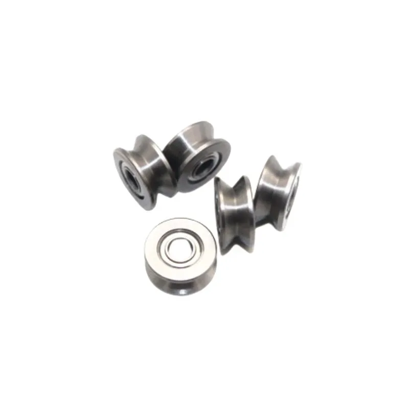 10PCS Wire guide track V-groove Miniature bearing V623 V624ZZ U623ZZ U624ZZ U604ZZ U groove V over line pulley