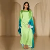 110464-cef5da.jpg Gradient Color Shiny Batwing Satin Maxi Abaya Dubai Luxury 2024 Abayas For Women Muslim Kaftan Dress Islam Caftan Marocain Femme