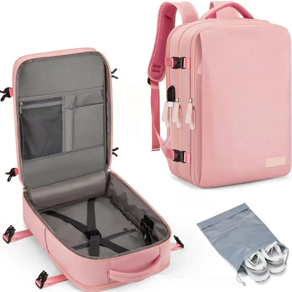 Practical Oxford Versatile Backpack 17 inches Waterproof School Student Backpack Large Capacity Travel Bag Unisex