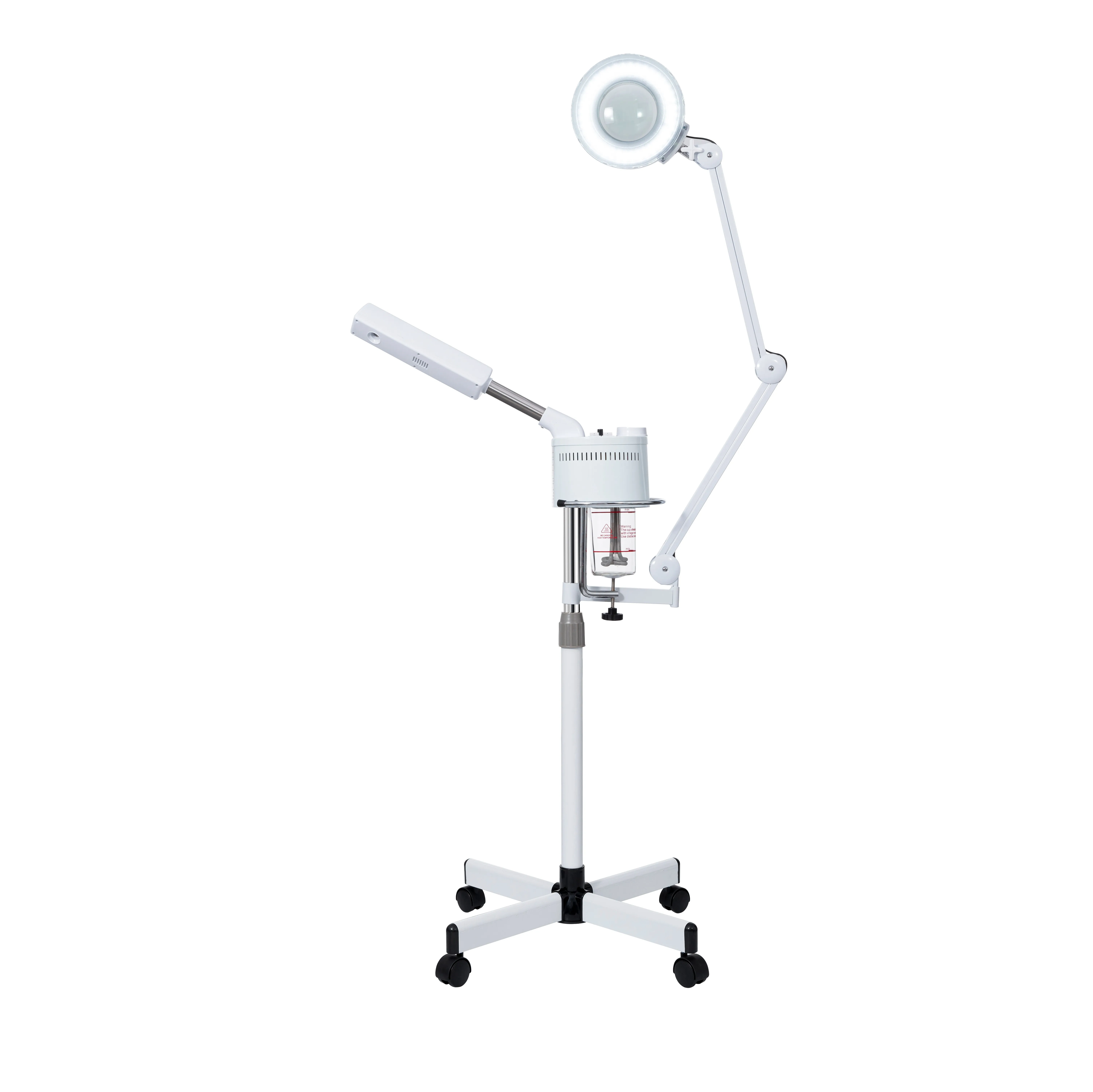 High Cost Performance Salon Beauty Facial Steamer with Magnifying Lamp Electric Luxury Professional 2 in 1 CE Nano Face