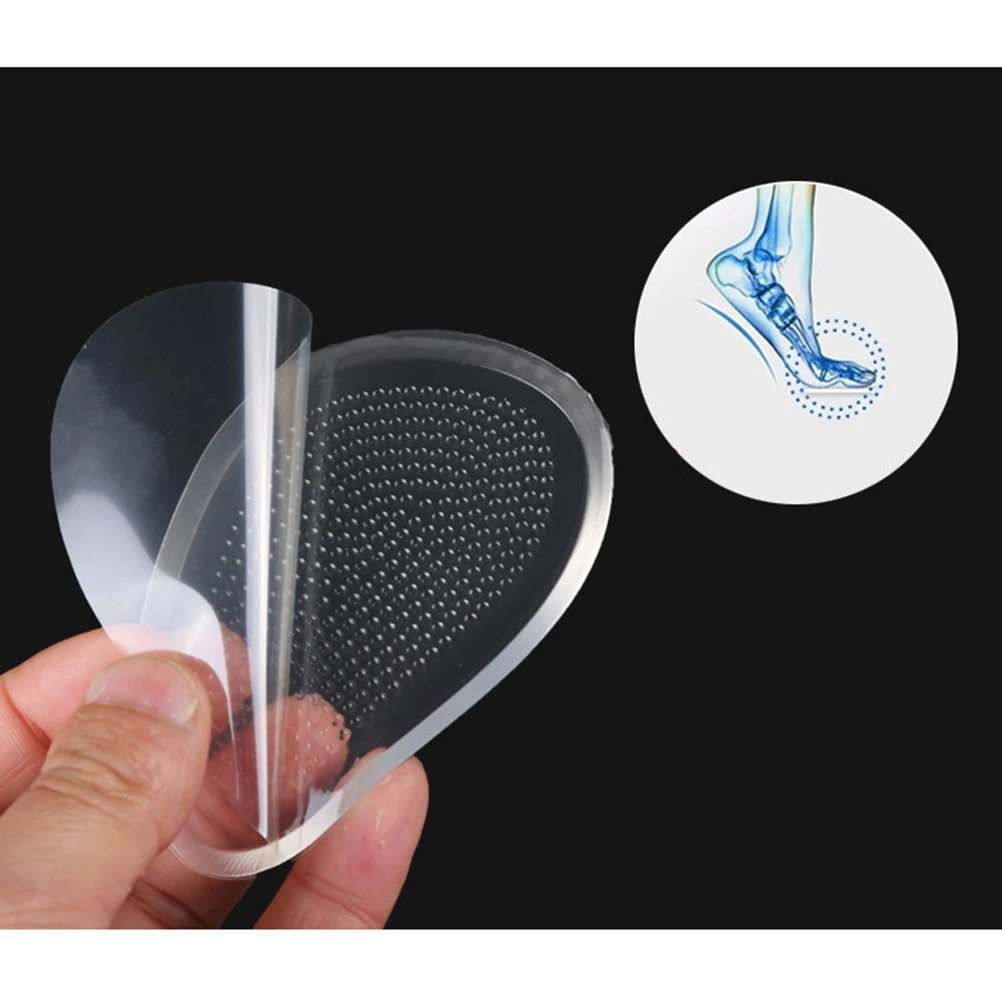 

5pcs Silicone Forefoot Cushion Pads Half Insoles Shoe Comfort Anti-Slip Foot Pressure Relief Durable for Long