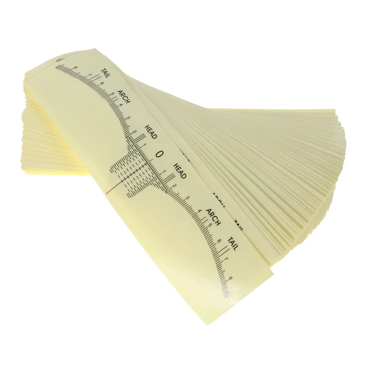 100Pcs Disposable Eyebrow Ruler Stickers Microblading Measuring Tool Eyebrow Shaping Guide Stencils