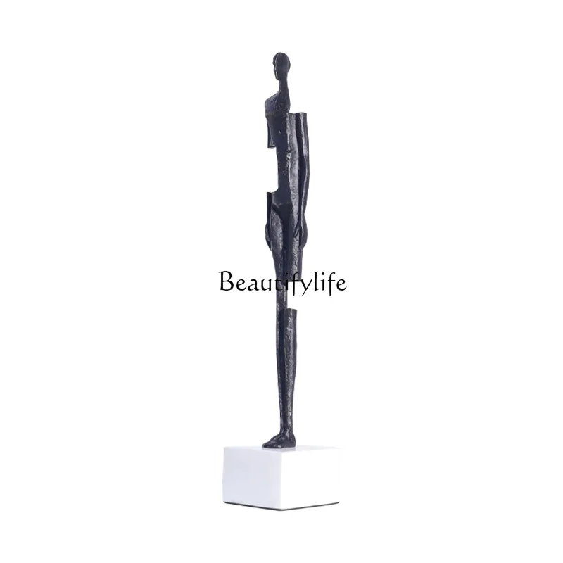 

P13Modern abstract metal figure sculpture decoration, hotel entrance living room decoration