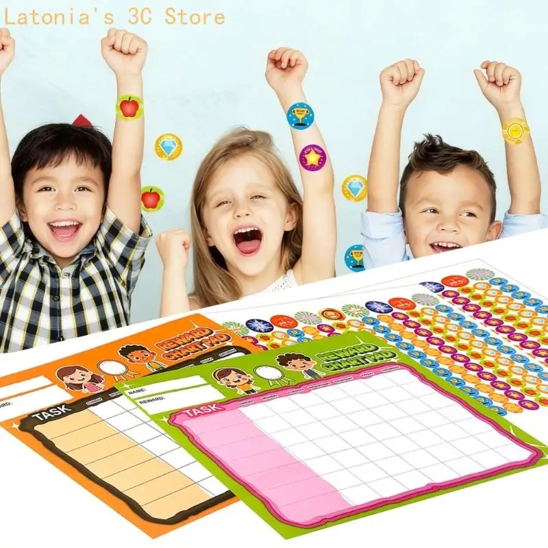 30x25cm-kids-progress-chart-with-vibrant-colors-for-home-use-good-habits-x3ub