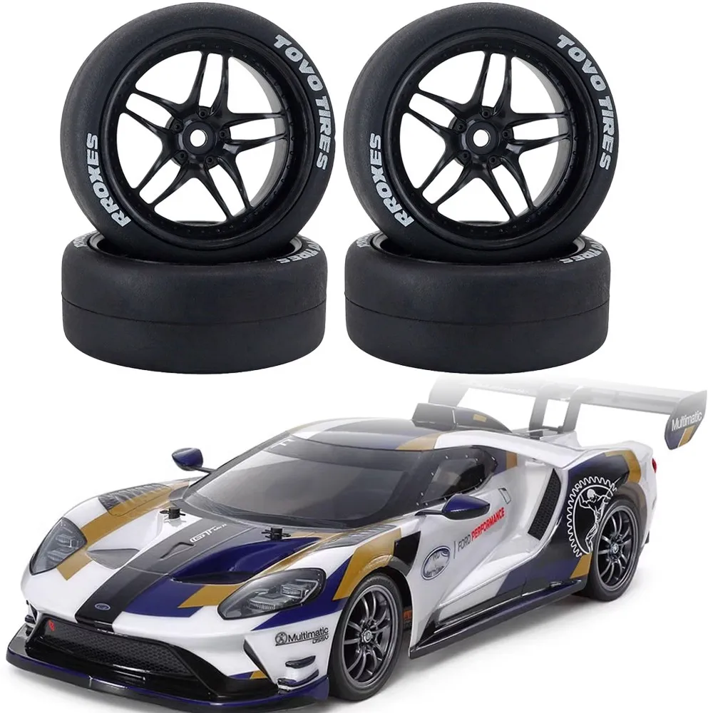 4pcs 65mm Hard Drift Tire 1/10 Rc Drift Car On Road Touring Racing Car Tyre Wheel For Tamiya Tt01 Tt02 Xv01 Ptg-2 Kyosho Hpi Hsp