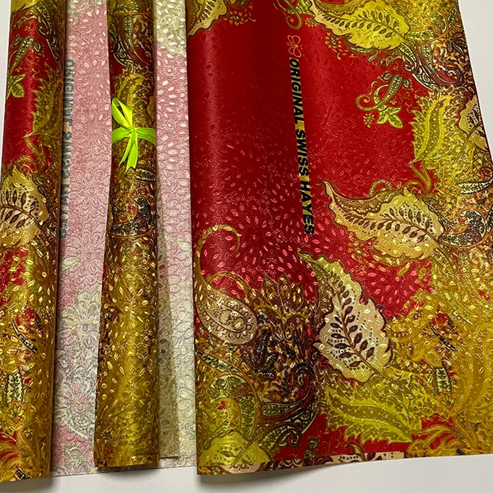 

Latest 2PCS African Gele and Headwrap Set - 3D Sparkling Print & Embroidery on High Quality Fabric (51x230cm) for Women TX-3-9