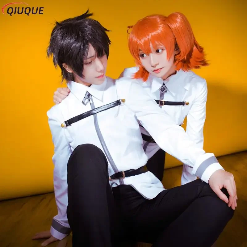 Hot Game Fate Grand Order Cosplay Gudako Grand Master Fujimaru Ritsuka Cosplay Costume School Uniforms Cloak Halloween Costumes