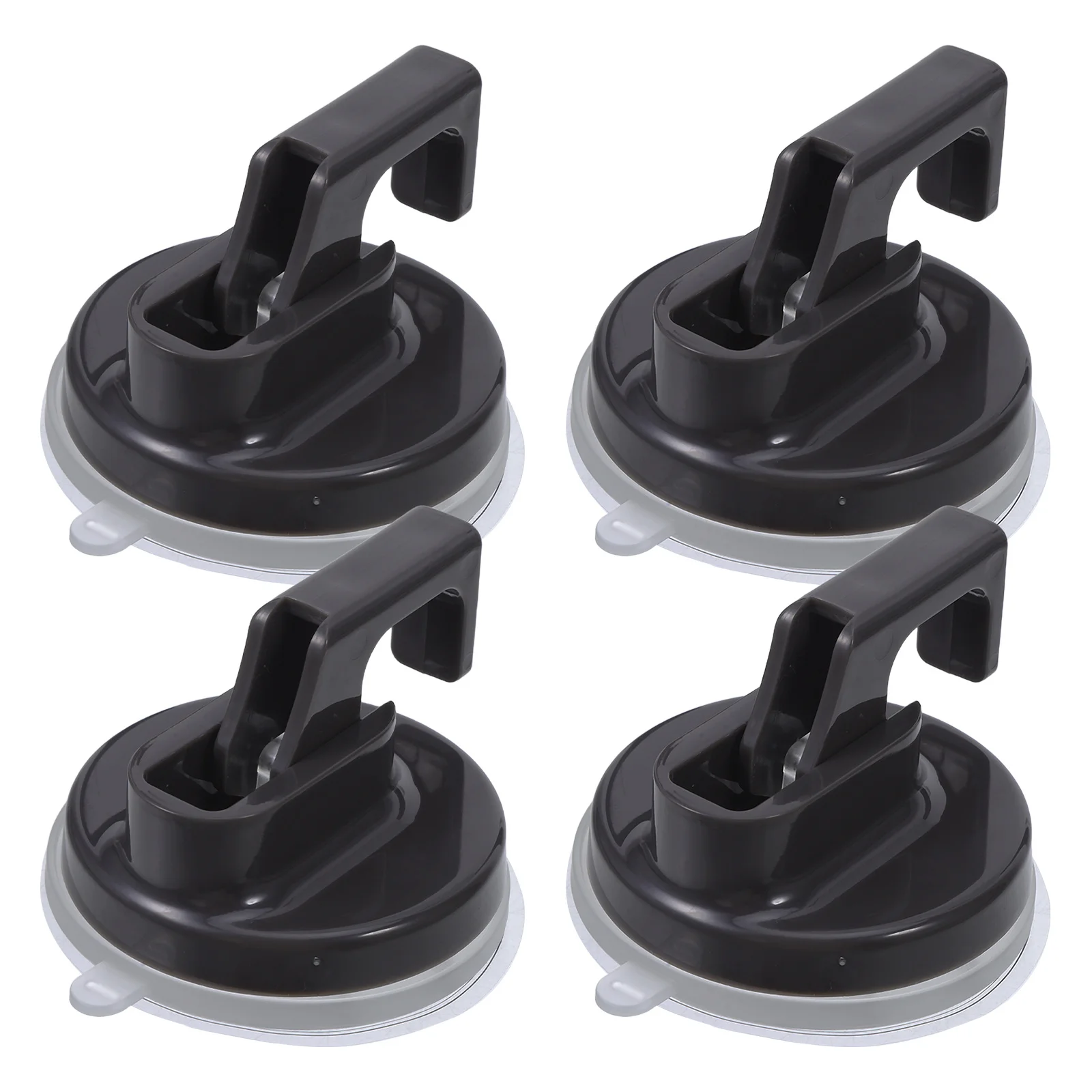 

4Pcs Suction Wall Hooks Strong Bathroom Suction Cup Hooks Removable Waterproof Plastic Hangers for Shower Towel Loofah Kitchen