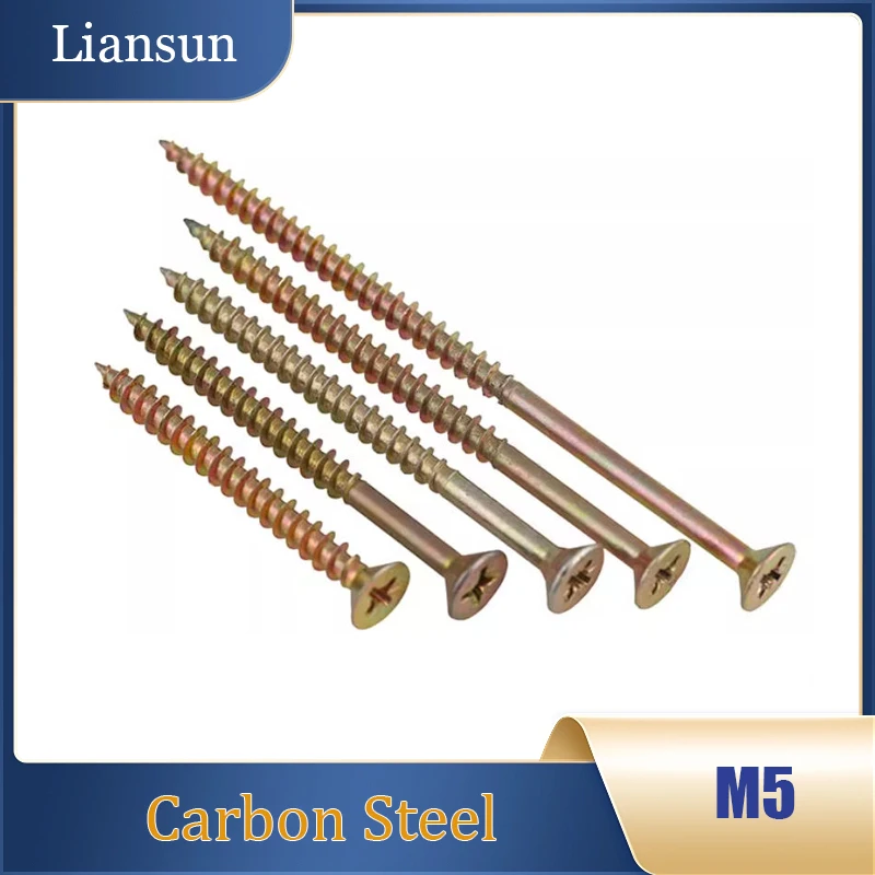 

M5 Hardened Self-Tapping Screws - Phillips Flat Head, Quick Thread for Drywall & Wood