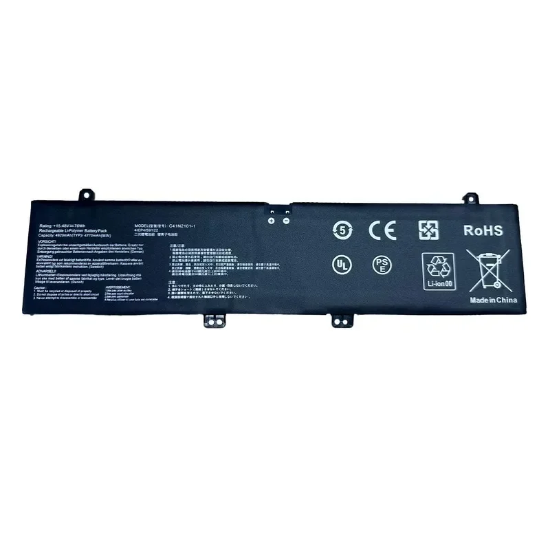 [NEW] 15.48V 76Wh C41N2101-1 Notebook Battery for ASUS for Zebook X Dual Screen Pro UX8402V Laptop Power Supply
