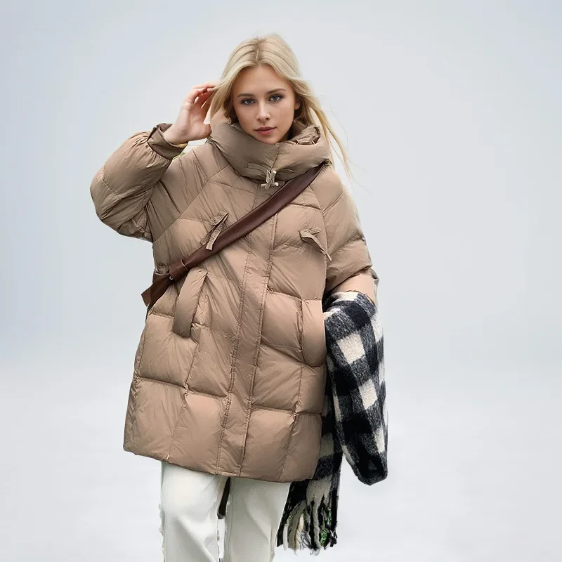 2024 New Short Winter Jacket Women Warm Hooded Down Cotton Parkas Female Casual Loose Outwear Korean Cotton-Padded Coat Clothes