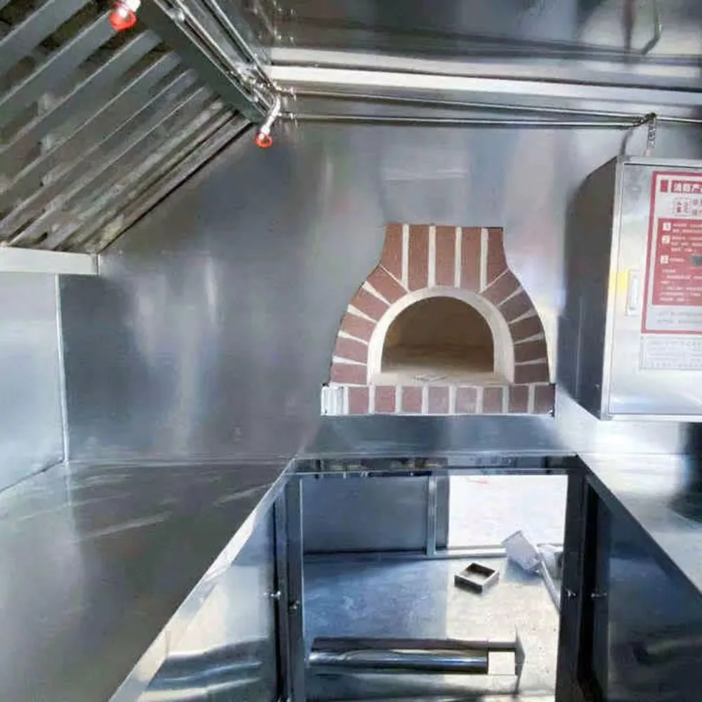 Square Food Trailer Factory Direct Sales Fully Equipped Mobile Snack Cart Trailer with Commercial Grade Kitchen Setup