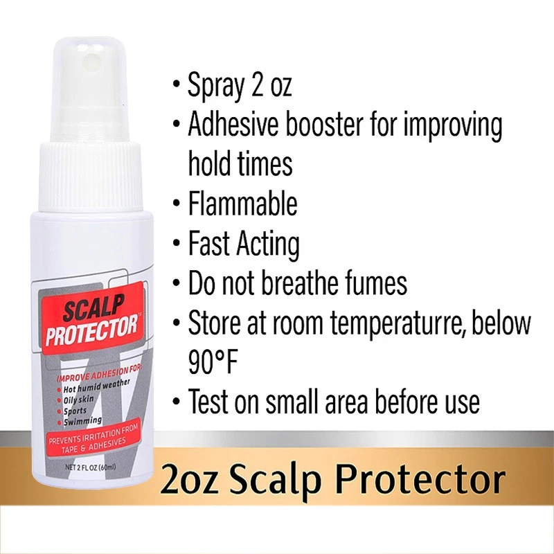 Sensitive Skin Protector Spray For Hair Weave Lace Closure Wig Glue 10Pcs Private Label Logo Customize Scalp Skin Protectant