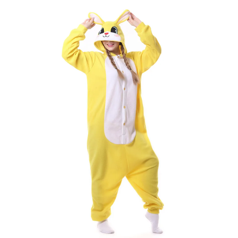 

Adult Cosplay Costume Rabbit Onesie Sleepwear Homewear Unisex Pajamas Party Pyjamas Clothing For Women Man