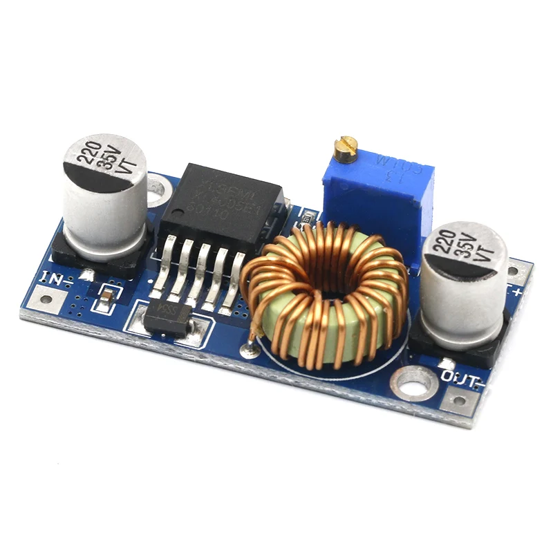 XL4005 DSN5000 وراء LM2596 DC-DC قابل للتعديل تنحى 5A 75W امدادات الطاقة وحدة كبيرة الحالية كبيرة الطاقة