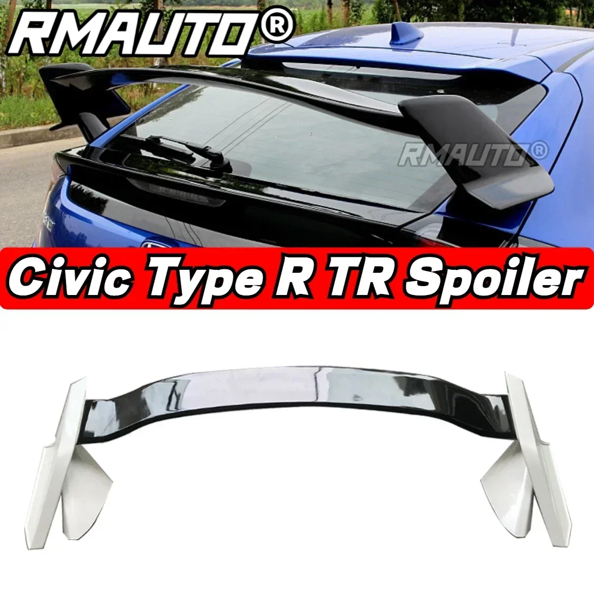 

Civic Front Lip Rear Bumper Splitter Diffuser Type R Spoiler For Honda Civic Sedan Hatchback 2016-2021 Car Accessories Body Kit