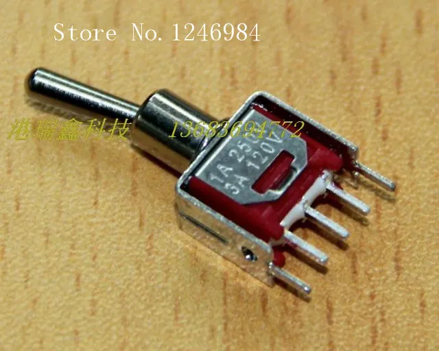 [SA]TS-4 C-S20 -pin single tripod two tranches M5.08 small toggle switch 2MS1 Taiwan Deli Wei Q22--50pcs/lot