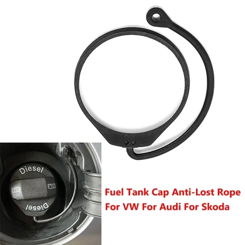 Fuel Tank Cap Cord Anti-Lost Rope For Skoda Octavia Superb Fabia Yeti 1998-2023 Car Oil Tank Cover Retaining Strap Band Parts