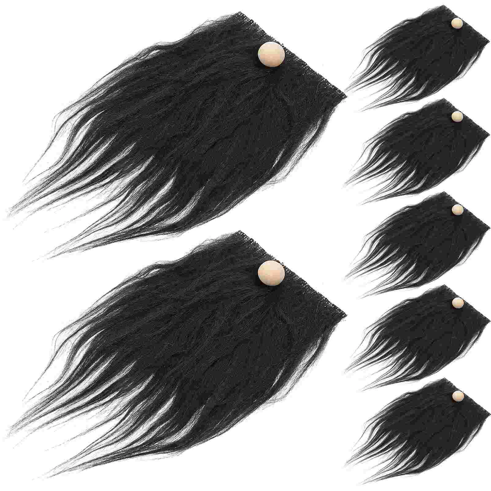 Fake Mustache Beard Hair Accessories White Rug Beards Flannel Gnome for Crafting Man Comb Men