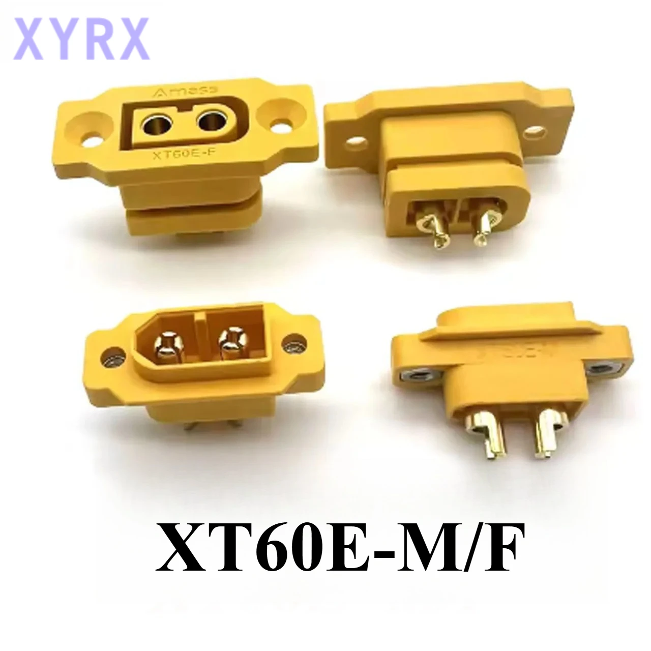 In spot XT60E XT60 Female/Male Connector Socket Plug Soldering Type Panel Mount Fixed with Screws For RC Drone Lipo Battery DIY