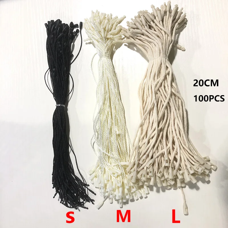 2 Packs Plastic Tag Ties With Snap Lock Fastener – 2 Inch White Universal Label Security Ties For Garments, Jewelry, And Retail